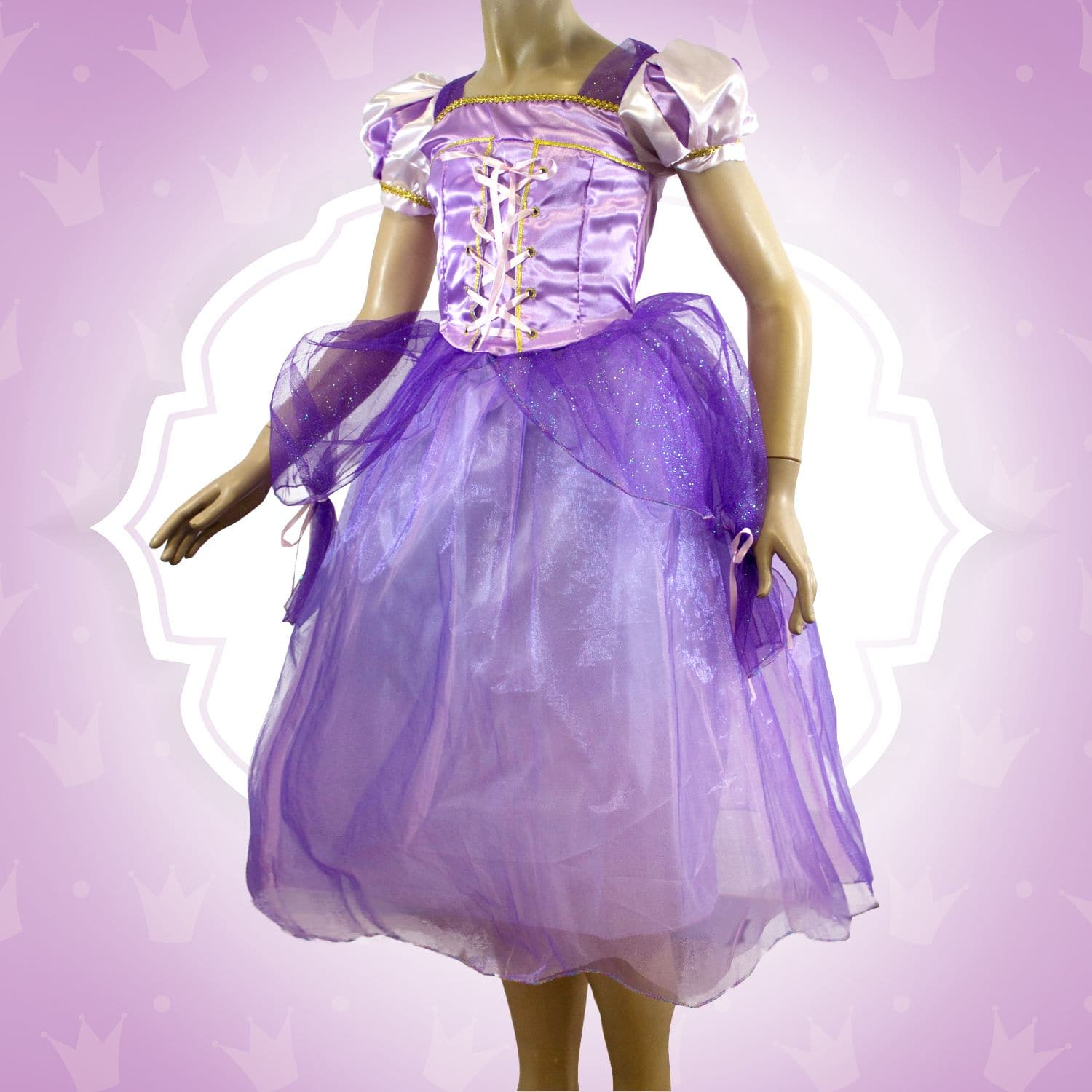 Robe de Princesse pour Fillette Violette
