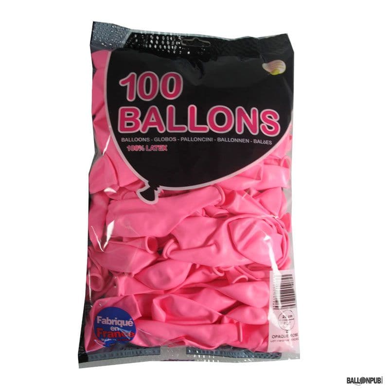 Lot de 8 Ballons de baudruche Rose Fuchsia Bon Anniversaire, Diam