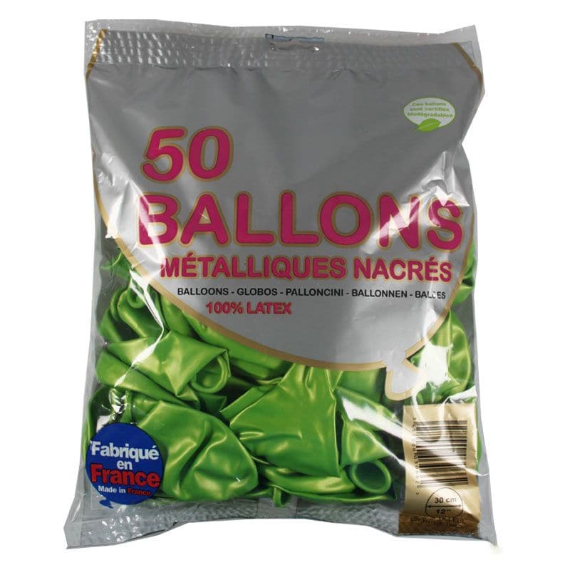 Ballons Perle Nacré 30cm (sachet de 50)