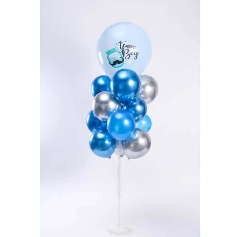2 Kit de Support de Ballon, Support de Ballon avec Support en Plastique,  Ensembles de kit de Stand de Ballon Clair pour Fête d'Anniversaire Fête