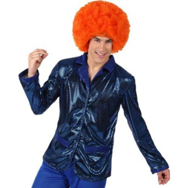 Costume Disco Bleu Métallisé Homme - Jour de Fête - Boutique Jour de fête
