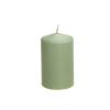 Bougie cylindrique de 10 cm couleur vert sauge | jourdefete.com