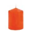 Bougie cylindrique de 10 cm couleur orange | jourdefete.com
