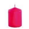 Bougie cylindrique de 10 cm couleur fuchsia | jourdefete.com