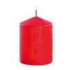Bougie cylindrique de 10 cm couleur rouge | jourdefete.com