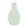 Craquez pour ce splendide vase en céramique strié de couleur vert pour votre table | jourdefete.com