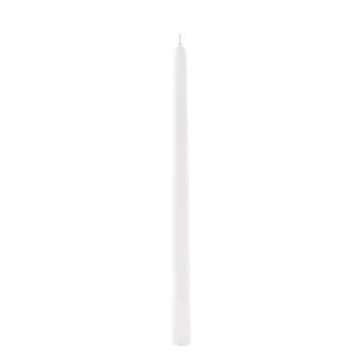2 bougies flambeau de 30 cm couleur blanc | jourdefete.com