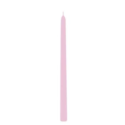 2 bougies flambeau de 30 cm couleur rose pastel | jourdefete.com