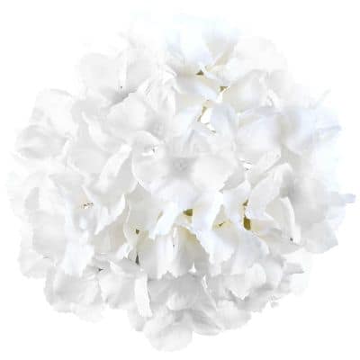 Une jolie boule d'hortensia blanche en polyester | jourdefete.com