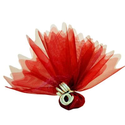 Tulle "Cristal" x10 - Rouge
