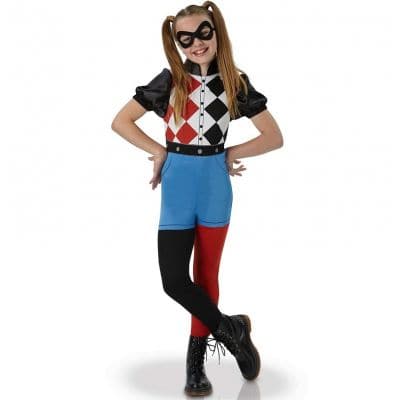 Déguisement Superhéro Girls Fille Harley Quinn - Taille au Choix