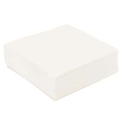 50 Petites Serviettes Microgaufrées - Blanc