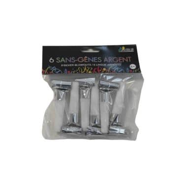 sachet 6 sans-gênes argent | jourdefete.com