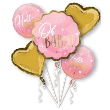 bouquet-ballons-baby-shower-rose-bleu | jourdefete.com