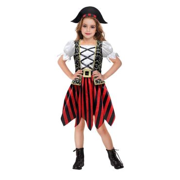 Un superbe costume de pirate coloré pour votre fille | jourdefete.com