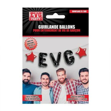 Guirlande ballons - Enterrement de vie de garçon (EVG) | jourdefete.com