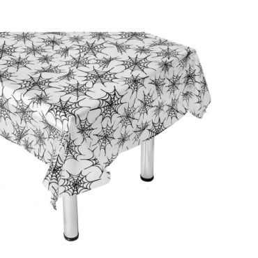 nappe plastique toile araignee halloween | jourdefete.com