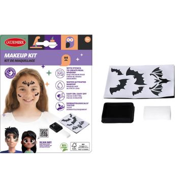 Du maquillage d'Halloween pour avoir de petites chauve-souris sur votre visage | jourdefete.com