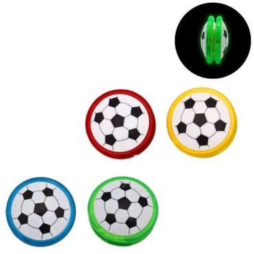 Un superbe yoyo lumineux à motifs de ballon de football pour une kermesse ou un anniversaire | jourdefete.com