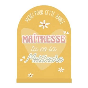 Une plaque pour le bureau de la meilleure maîtresse | jourdefete.com