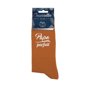 Offrez ces deux chaussettes oranges à votre papa parfait lors de la fête des pères ou d'un autre événement | jourdefete.com