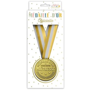 Une médaille d'or pour récompenser la super maîtresse | jourdefete.com