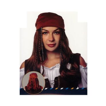 Soyez splendide pour votre événement avec cette perruque de pirate qui va compléter votre costume | jourdefete.com