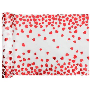 Chemin de table Saint-Valentin - 26 cm x 3 m | jourdefete.com