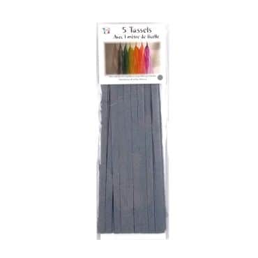 Guirlande 5 tassels - gris