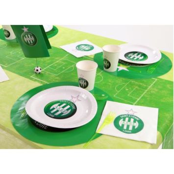 chemin de table terrain de foot décoration football