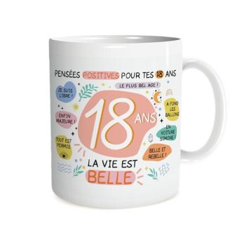 Mug Anniversaire pour femme - Âge au choix