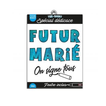 T-shirt pour homme à dédicacer " futur marié "